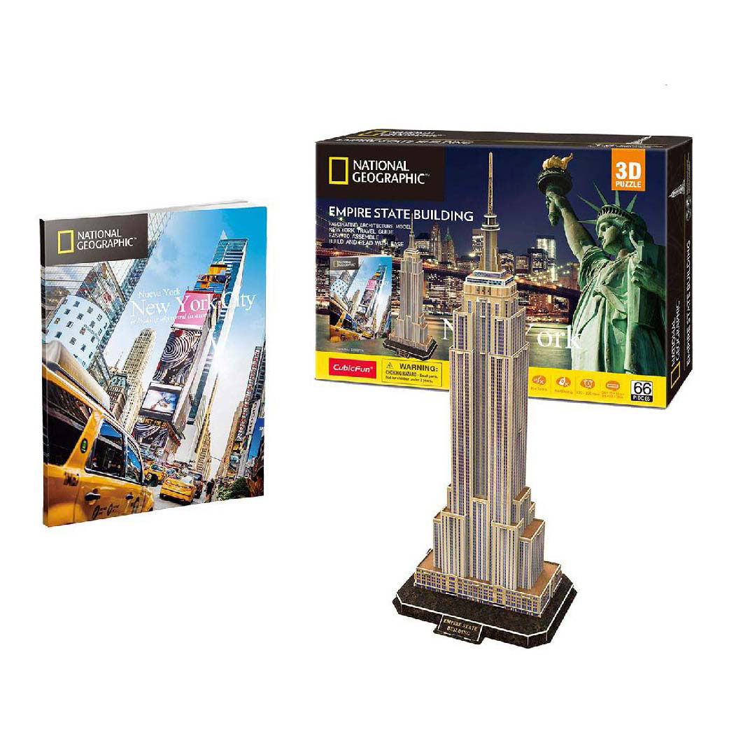 Puzzle 3D amusant cubique National Geographic Empire State Building