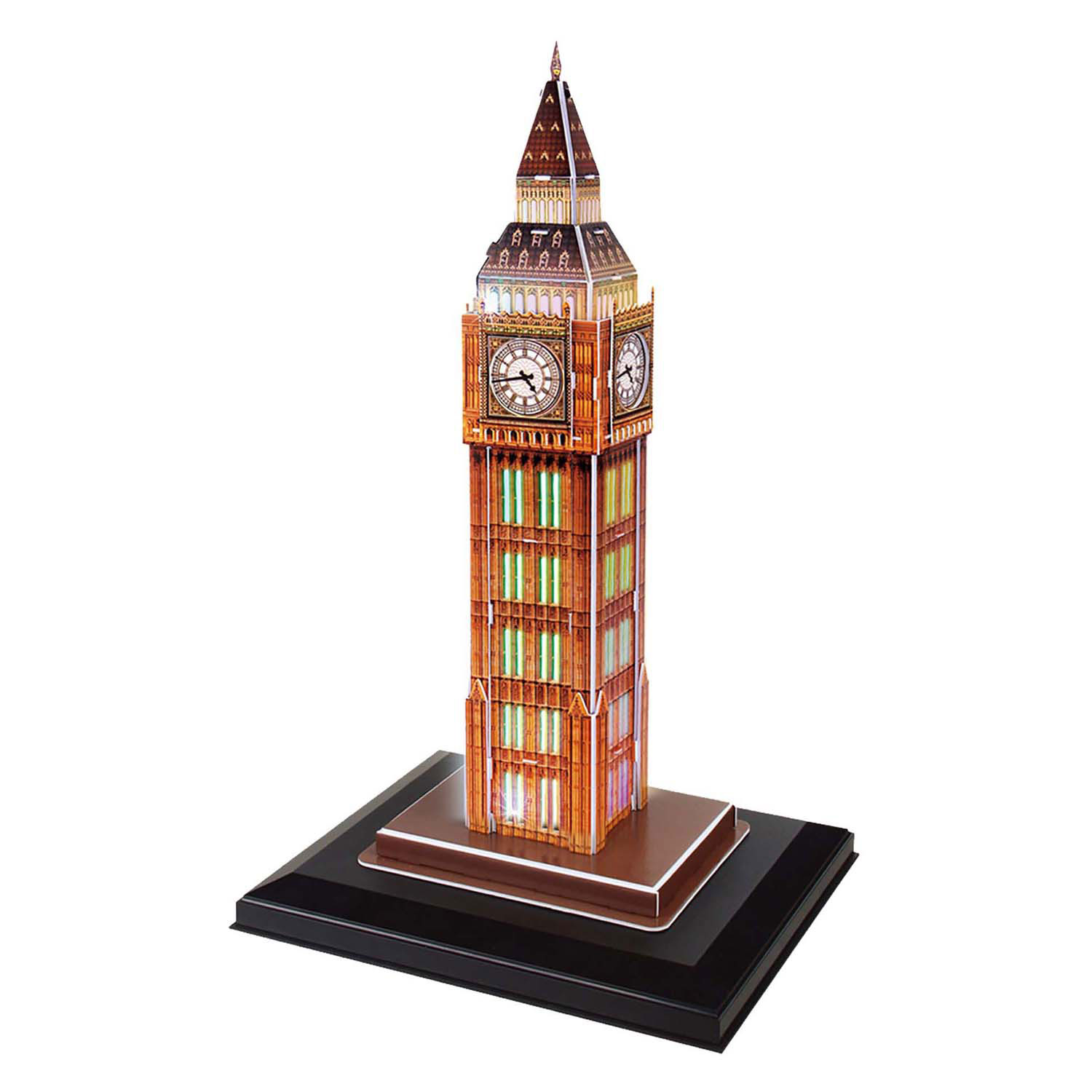 Puzzle 3D cubique amusant BIG Ben avec éclairage LED