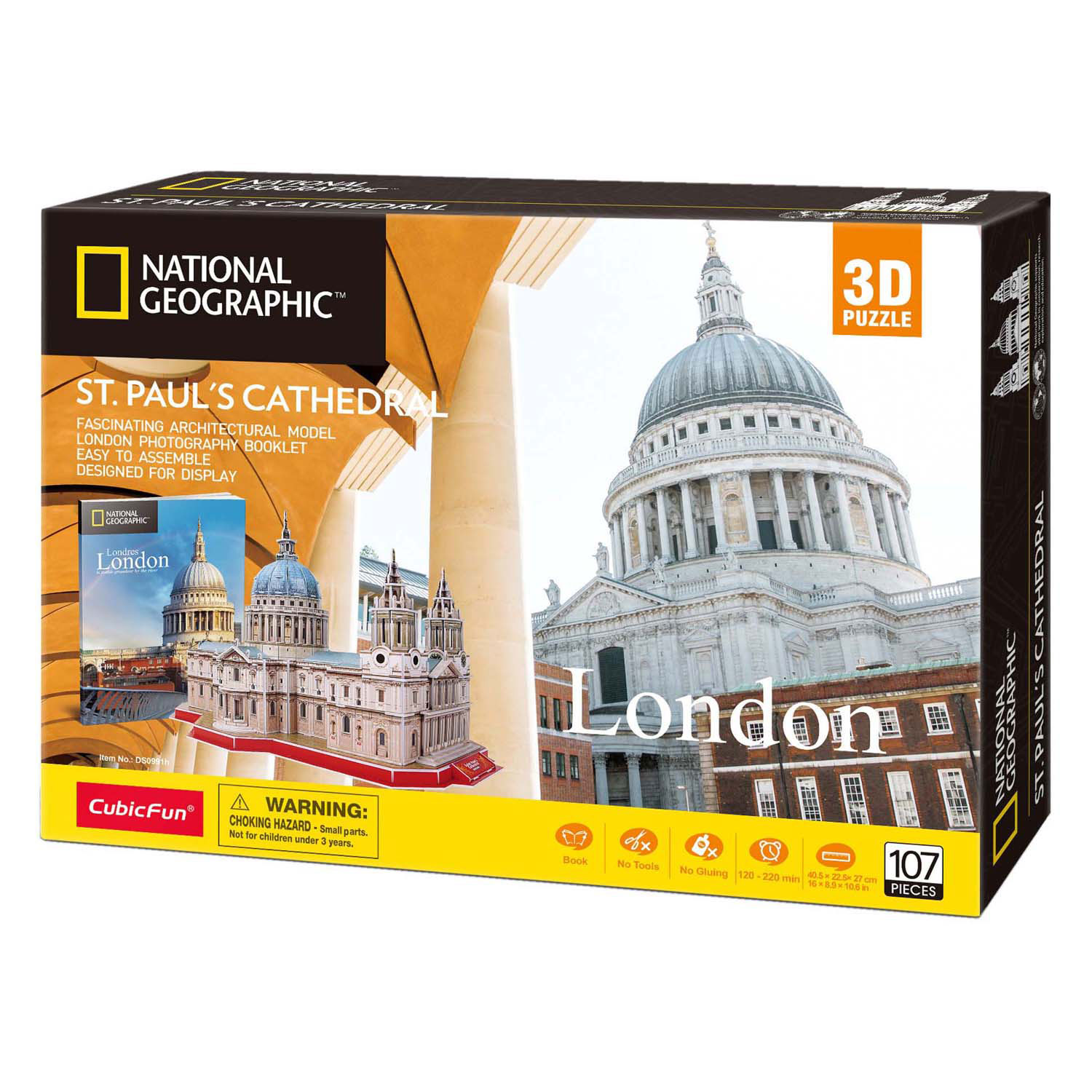 Puzzle 3D cubique amusant National Geographic Cathédrale Saint-Paul