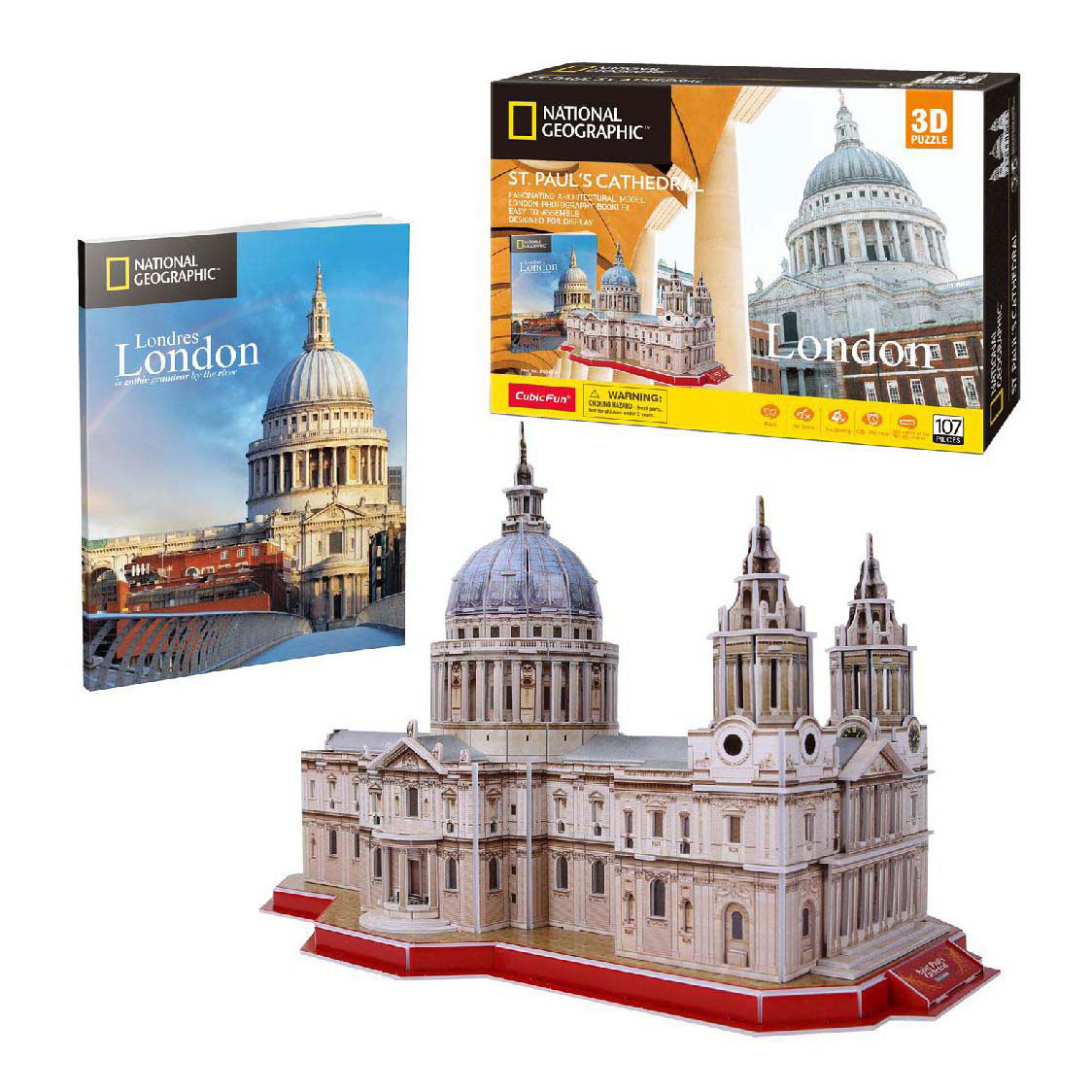 Puzzle 3D cubique amusant National Geographic Cathédrale Saint-Paul