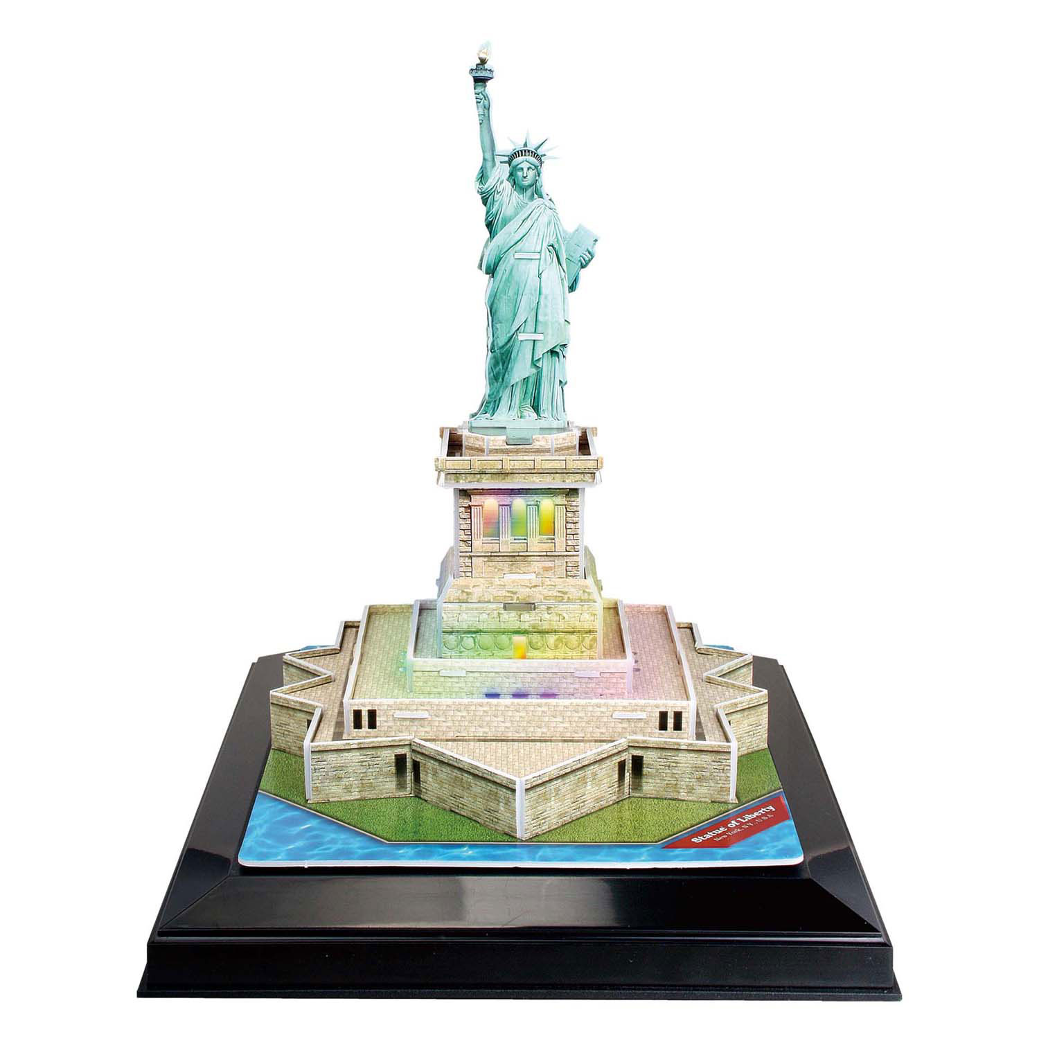 Puzzle 3D cubique amusant Statue de la Liberté avec éclairage LED