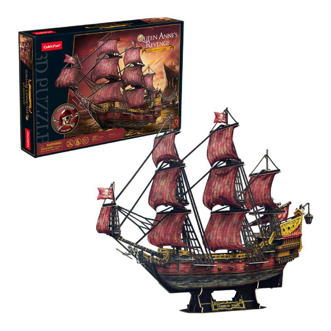 Puzzle 3D cubique amusant La vengeance de la reine Anne