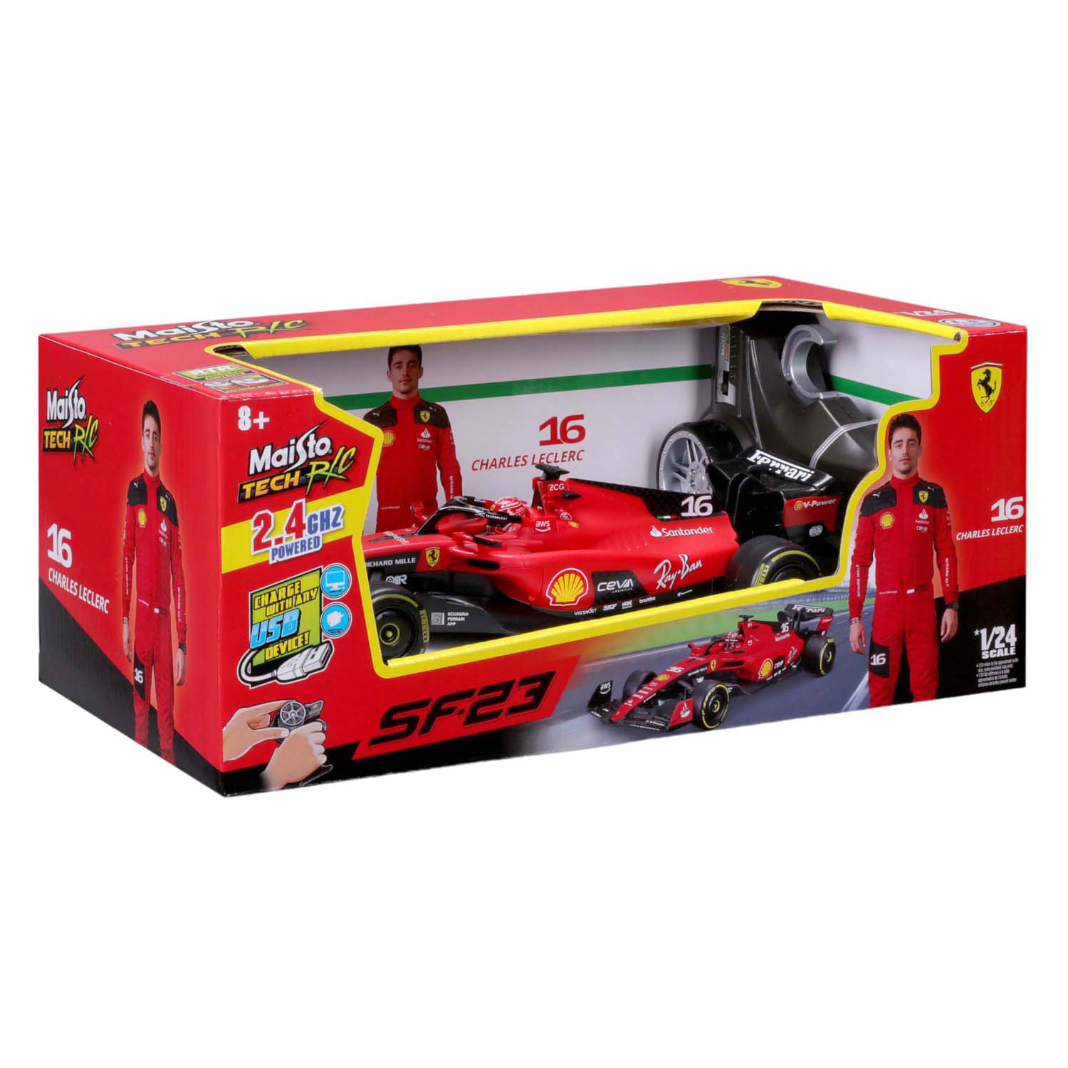 Bestuurbare Auto RC Maisto Ferrari Leclerc