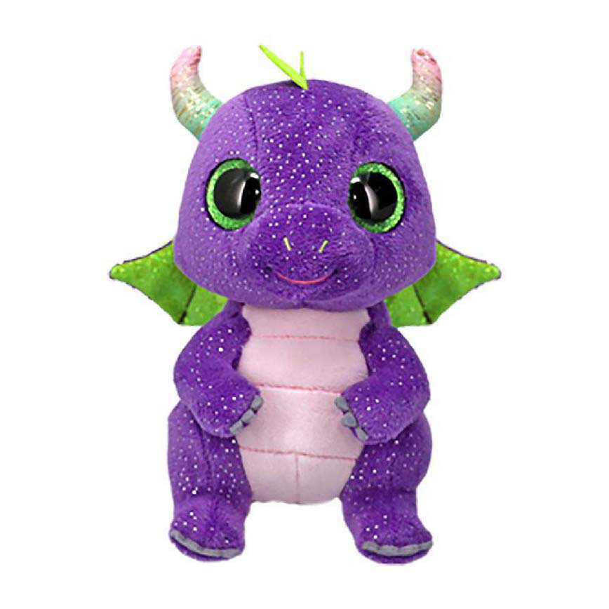 Ty Beanie Boo Daphne Lila Dino, 15 cm