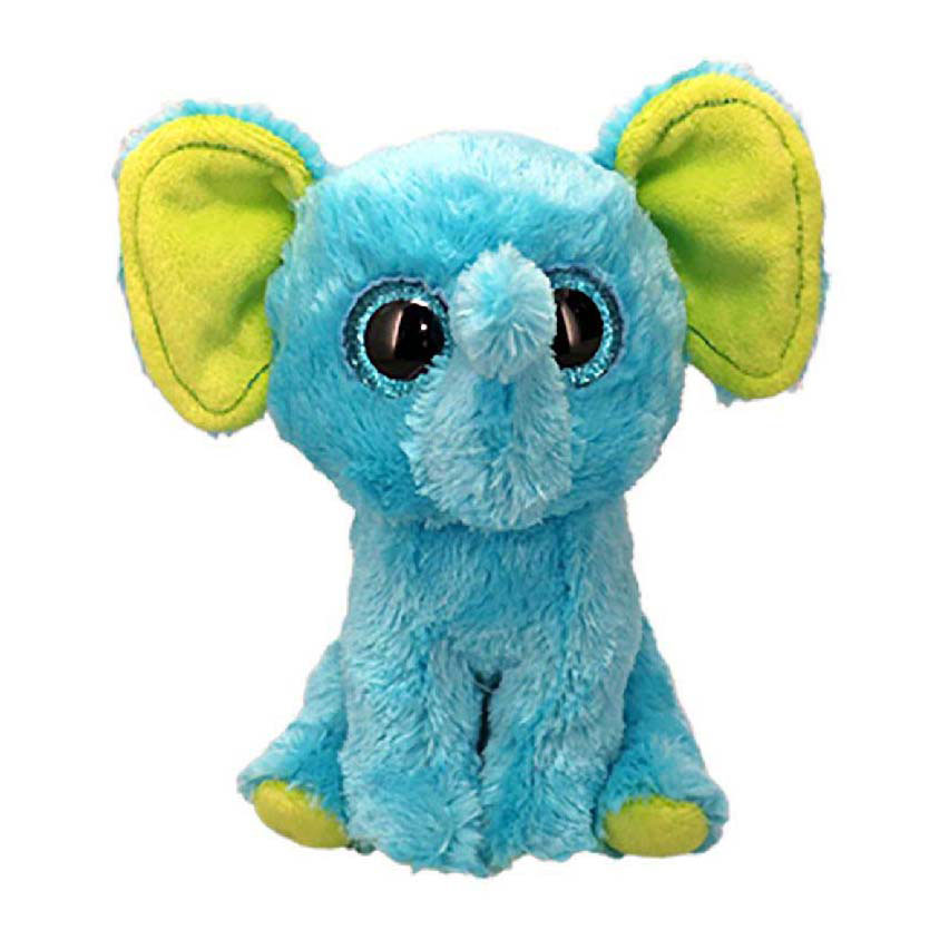 Ty Beanie Boo Trunkles Blauer Elefant, 15 cm