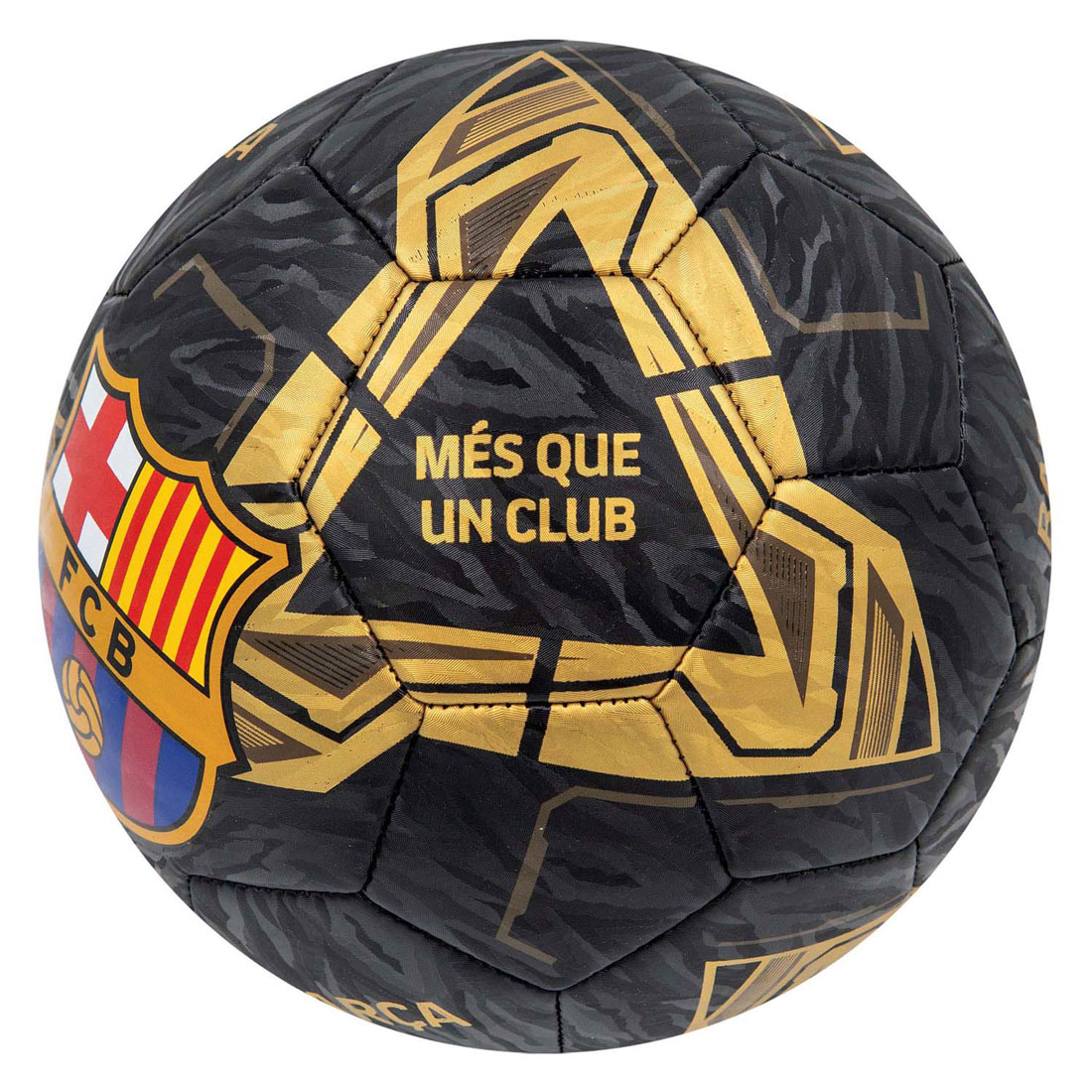 FC Barcelona Voetbal Lightning Black/Gold, 22cm