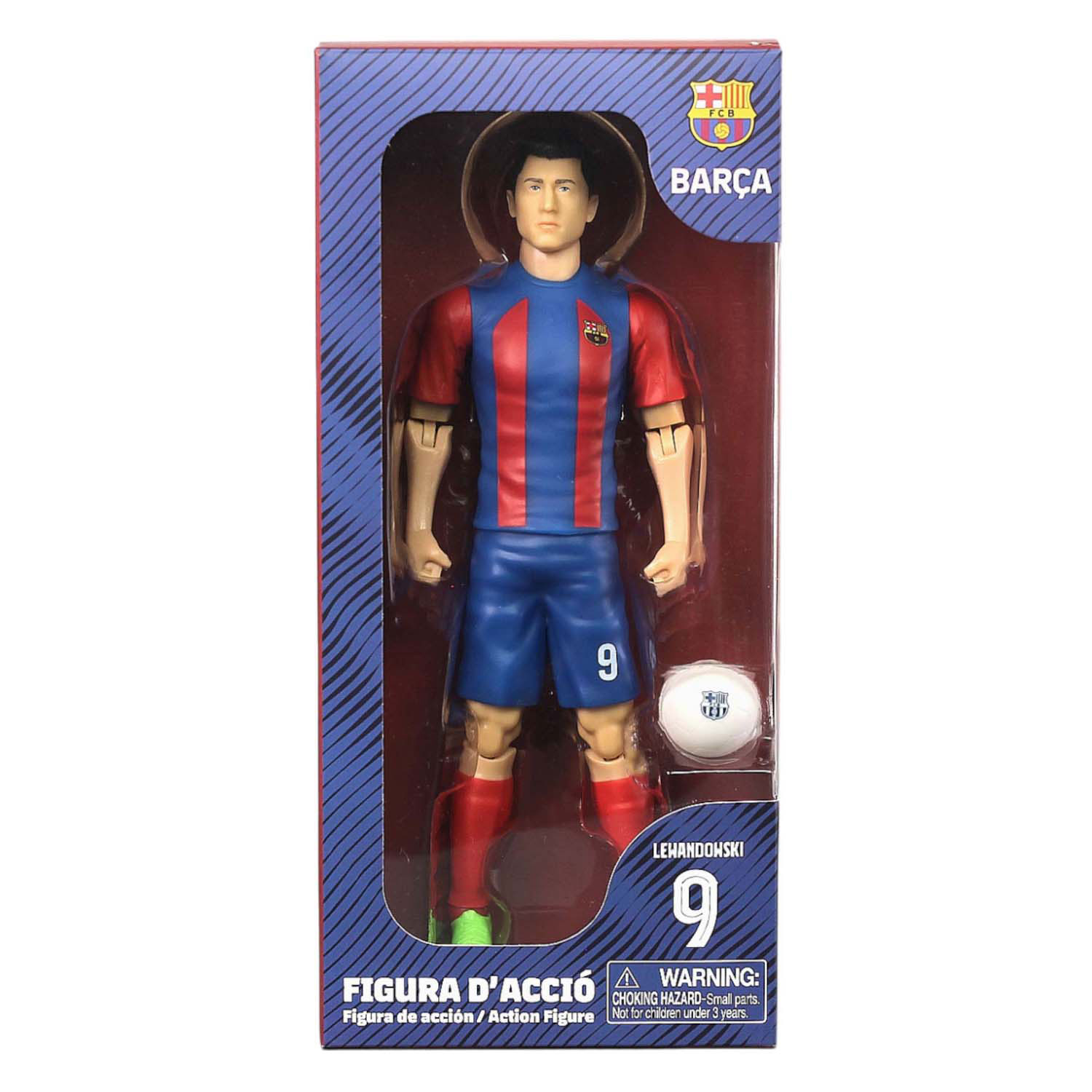 Voetbalfiguur FC Barcelona Lewandowski, 20cm
