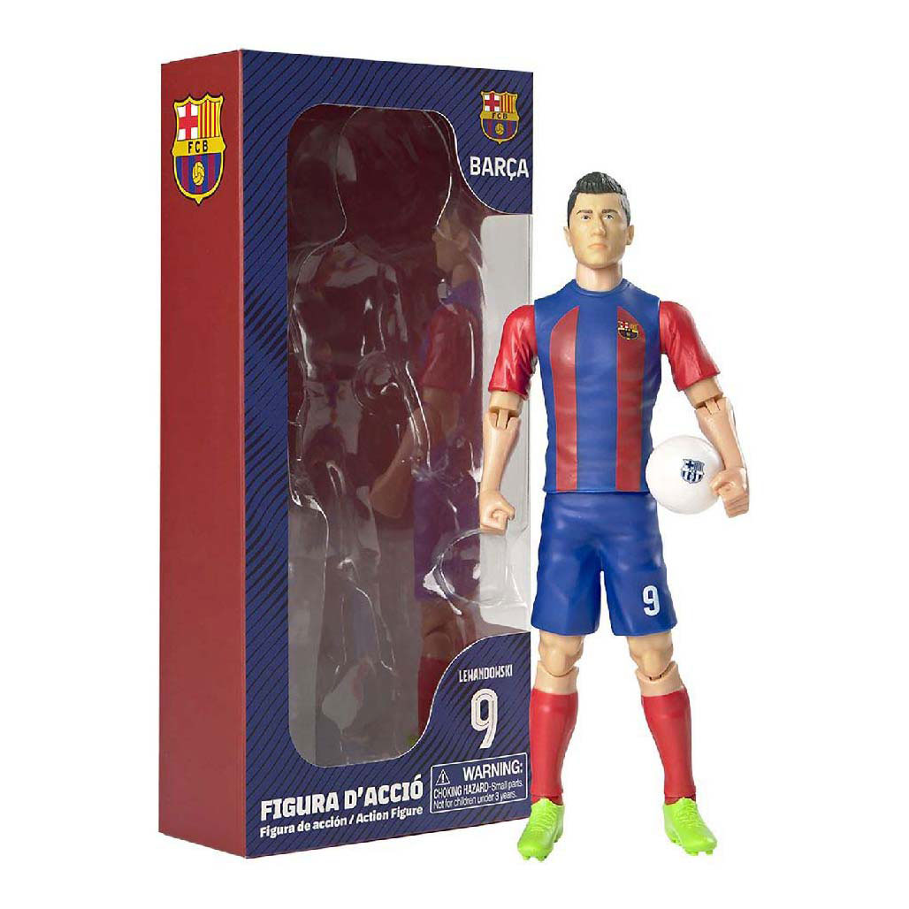 Voetbalfiguur FC Barcelona Lewandowski, 20cm