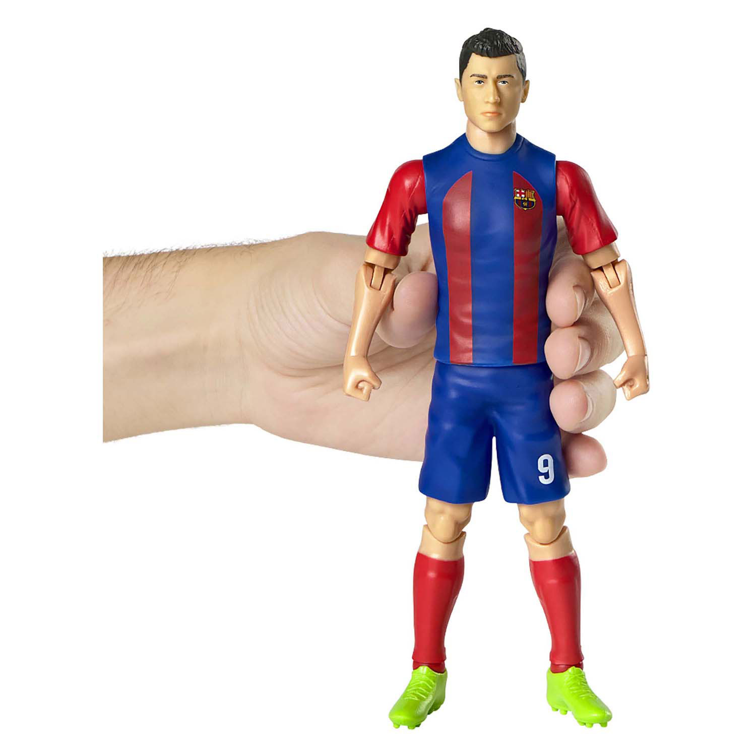 Voetbalfiguur FC Barcelona Lewandowski, 20cm