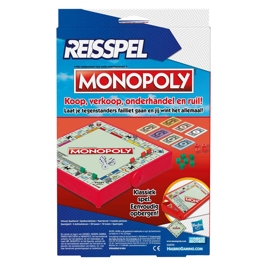 Monopoly Reisspel 2-4 Spelers