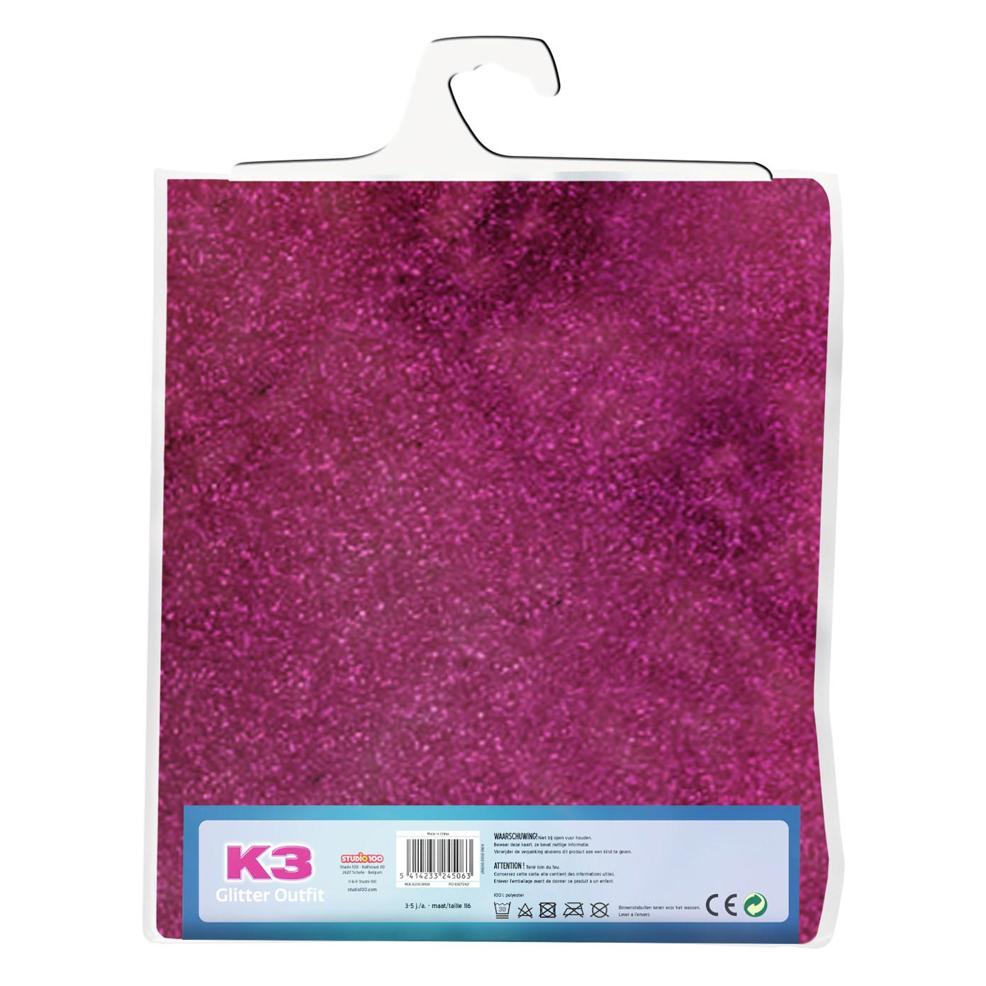 Verkleedpak K3 Roze, 3-5 jaar