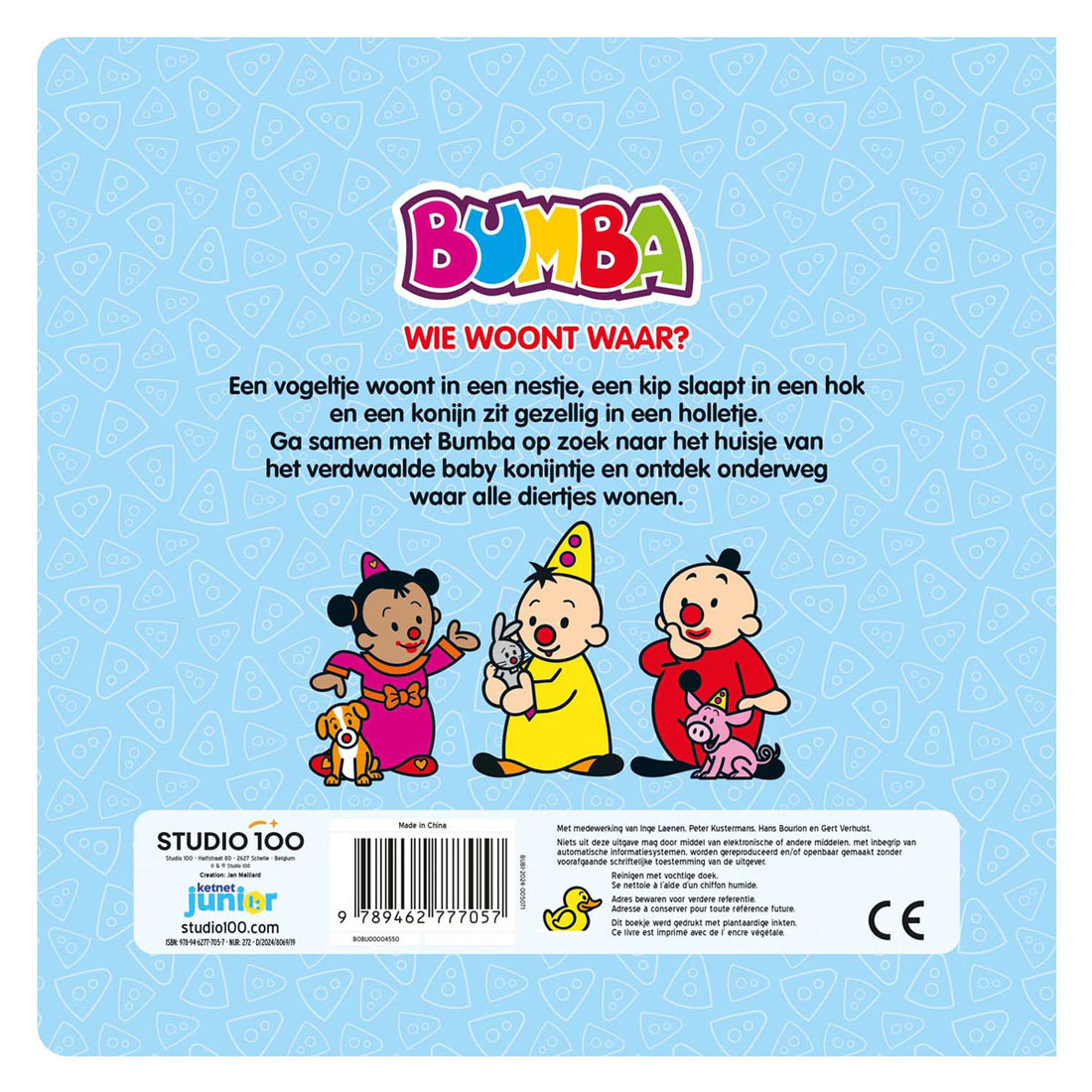 Bumba Kartonboek met Flapjes - Wie woont Waar?