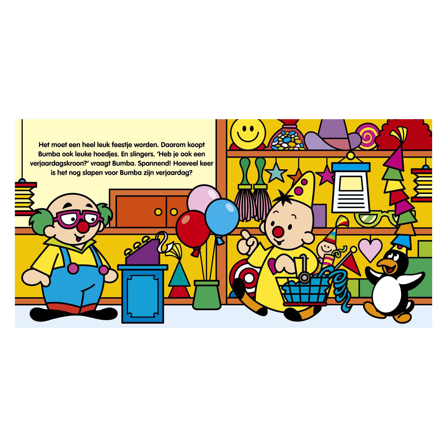 Livre cartonné à rabats Bumba - L'anniversaire de Bumba