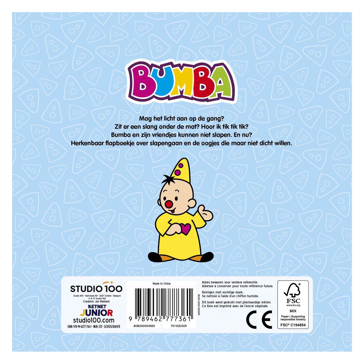Livre cartonné Bumba à rabats - Yeux fermés