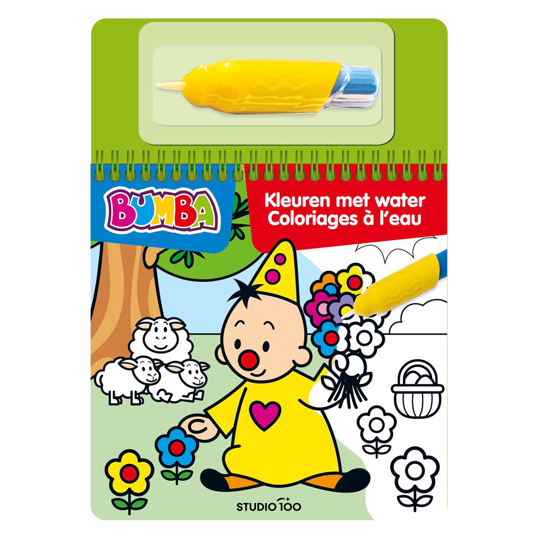 Bumba Kleurboek - Kleuren met water - Groen