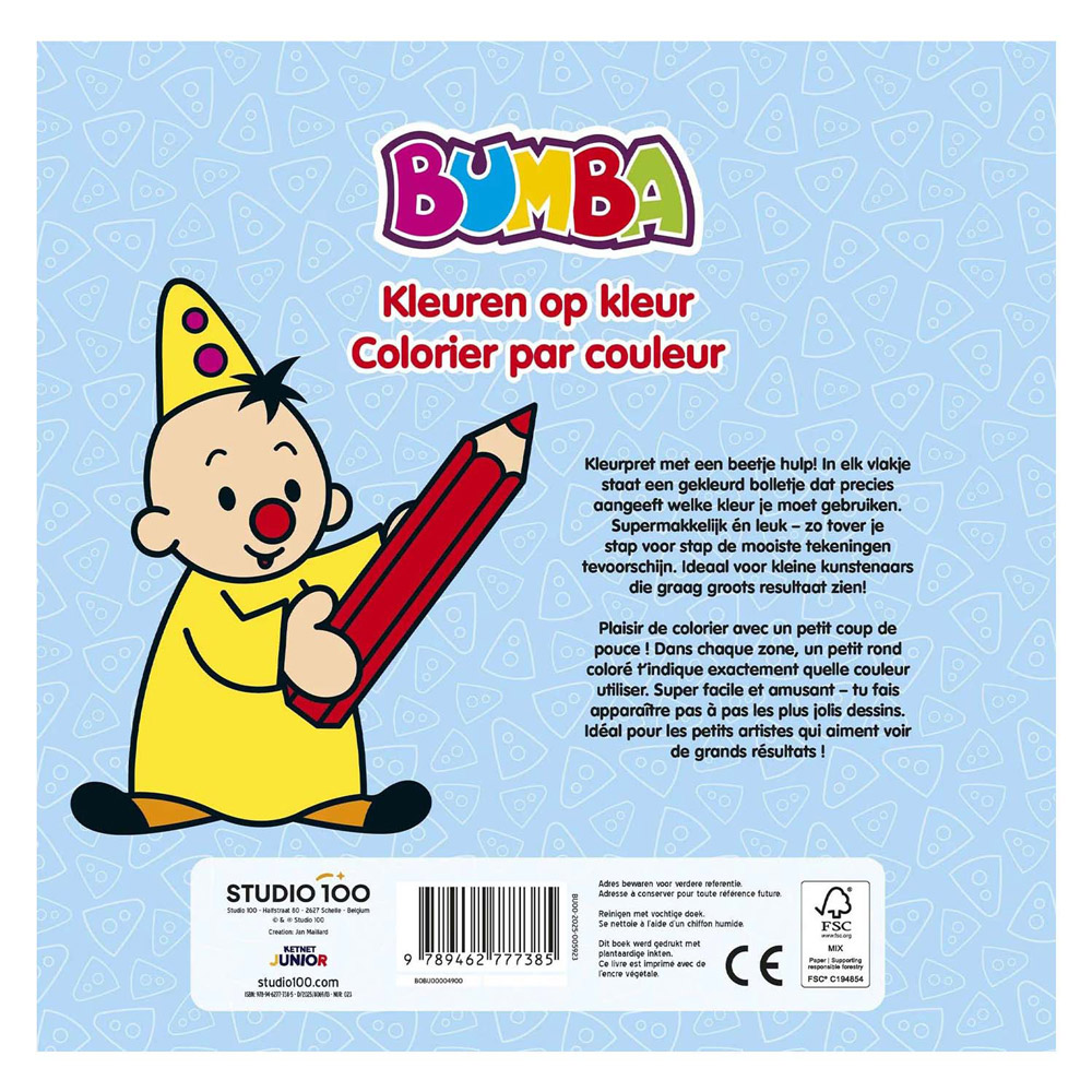 Bumba Kleurboek - Kleuren op kleur