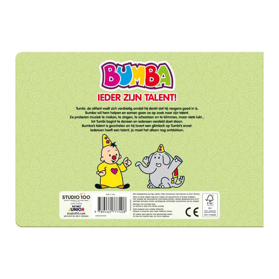 Livre en carton Bumba avec onglets - Chacun a son propre talent