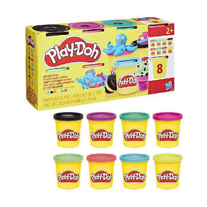 Play-Doh Vibrant - 8 Kleipotjes