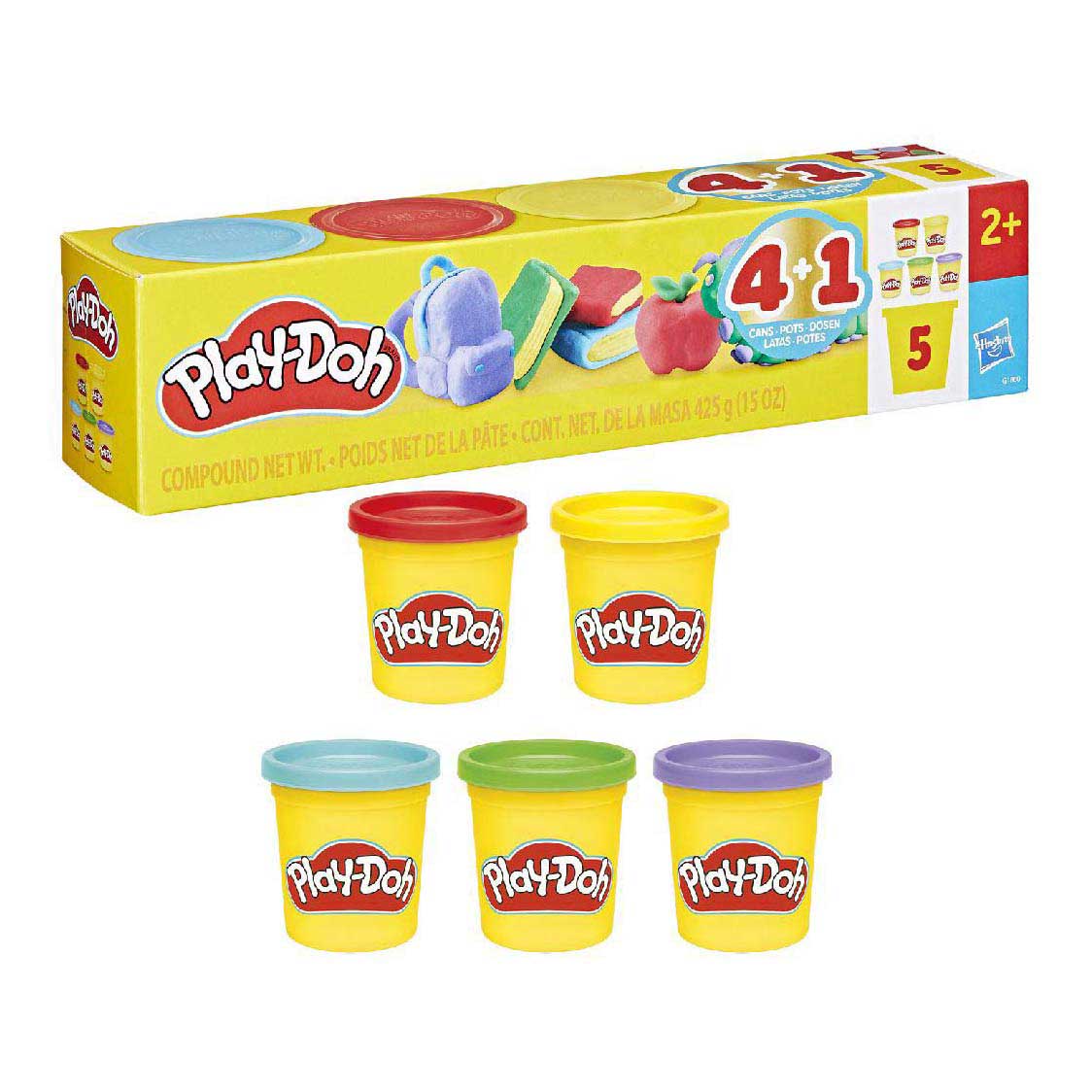 Play-Doh Retour à l'école - 5 pièces.