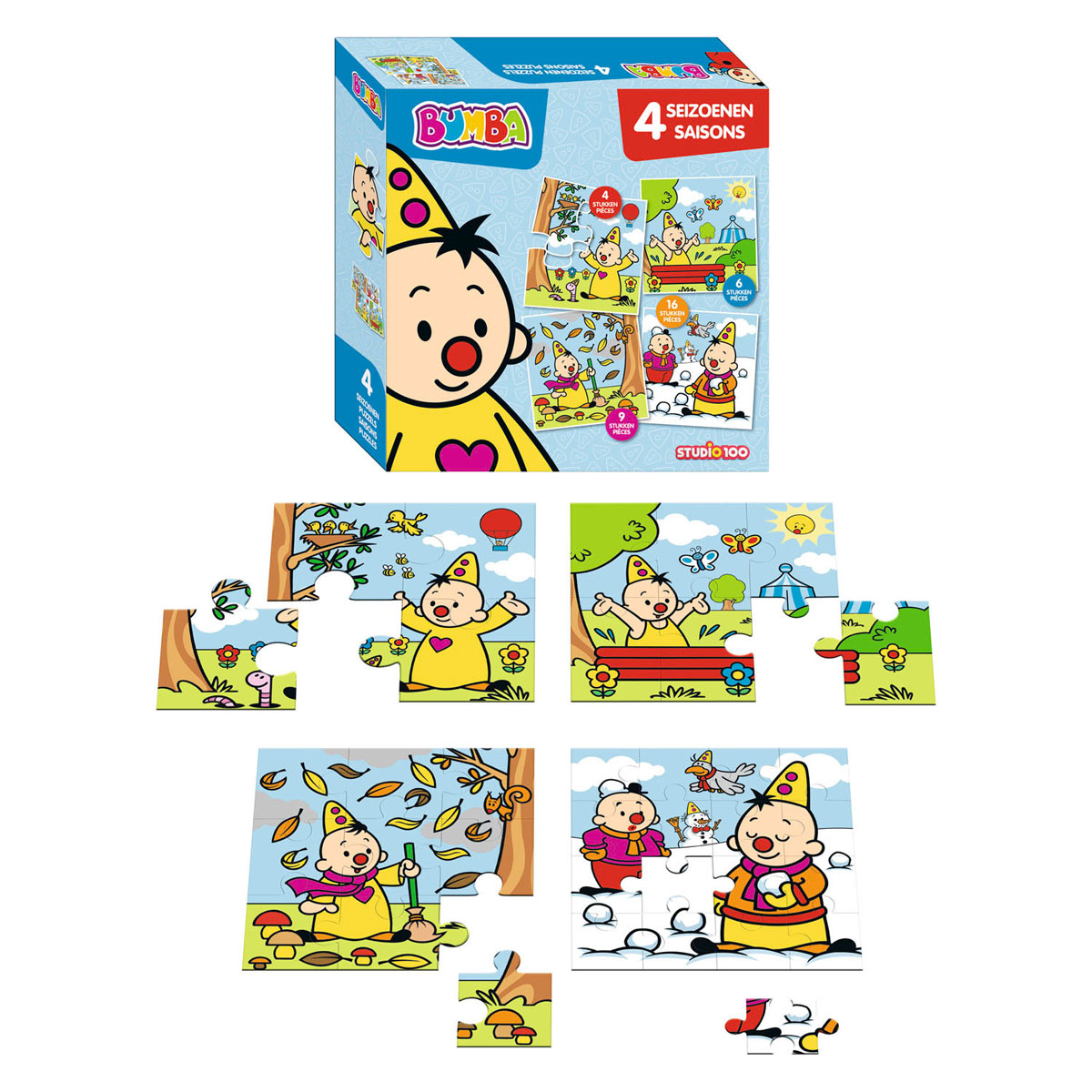 Bumba 4 in 1 Puzzel - Seizoenen