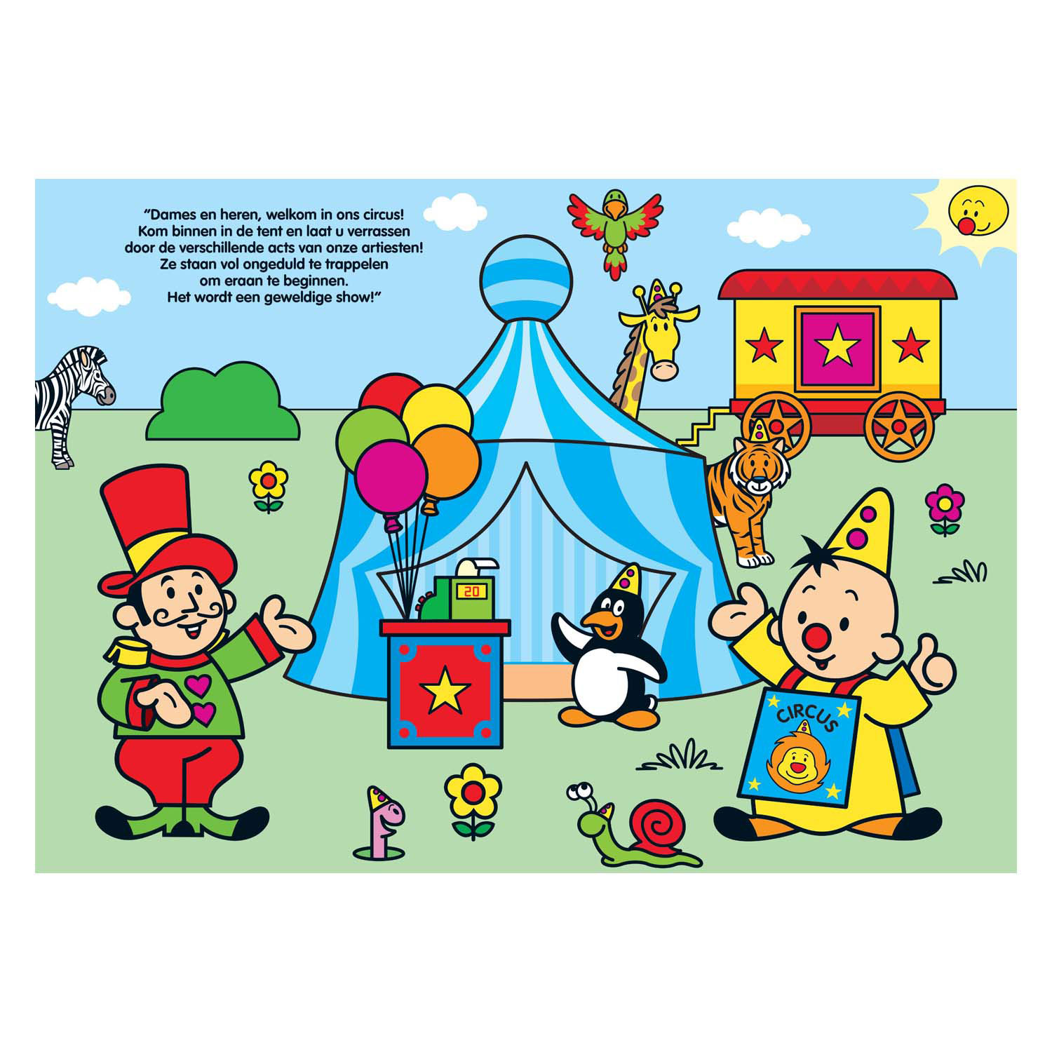 Bumba Kartonboek A4 - In het circus