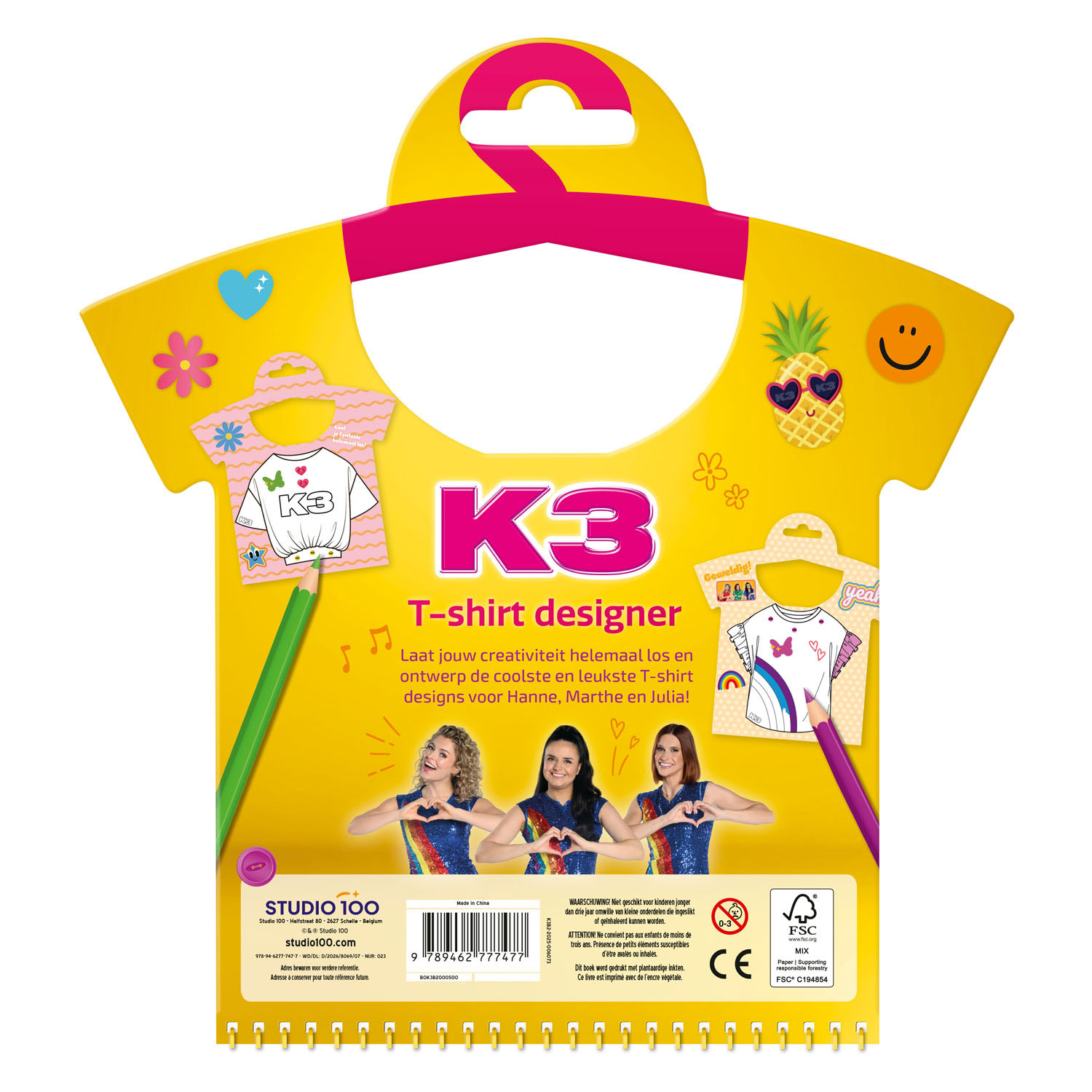 K3 Doeboek - T-shirt designer