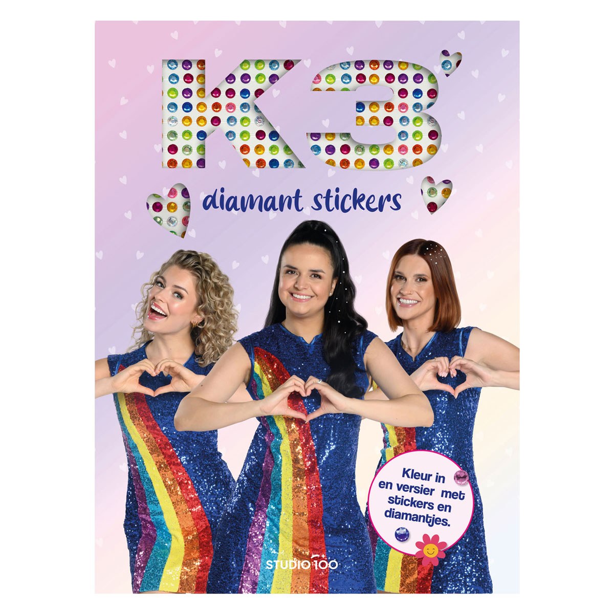 K3 Kleurboek - Diamant stickers