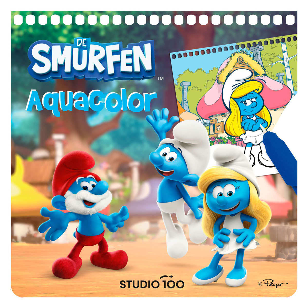 De Smurfen Kleuren met Water - Aqua Color