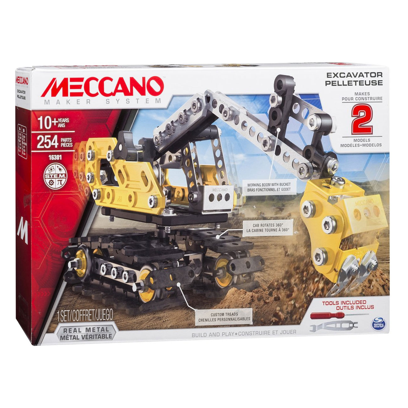 Meccano Construction Digger, 254dlg.