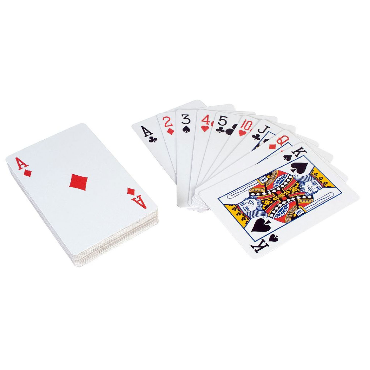 Play im Freien ein großes Kartenspiel