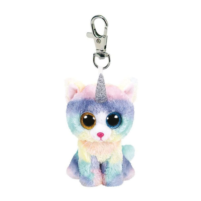 Ty Beanie Boo's Clip Chat chiné, 7 cm