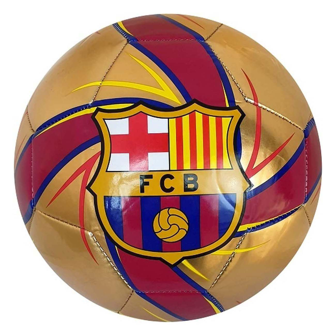 Ballon de football FC Barcelone Or, taille 5