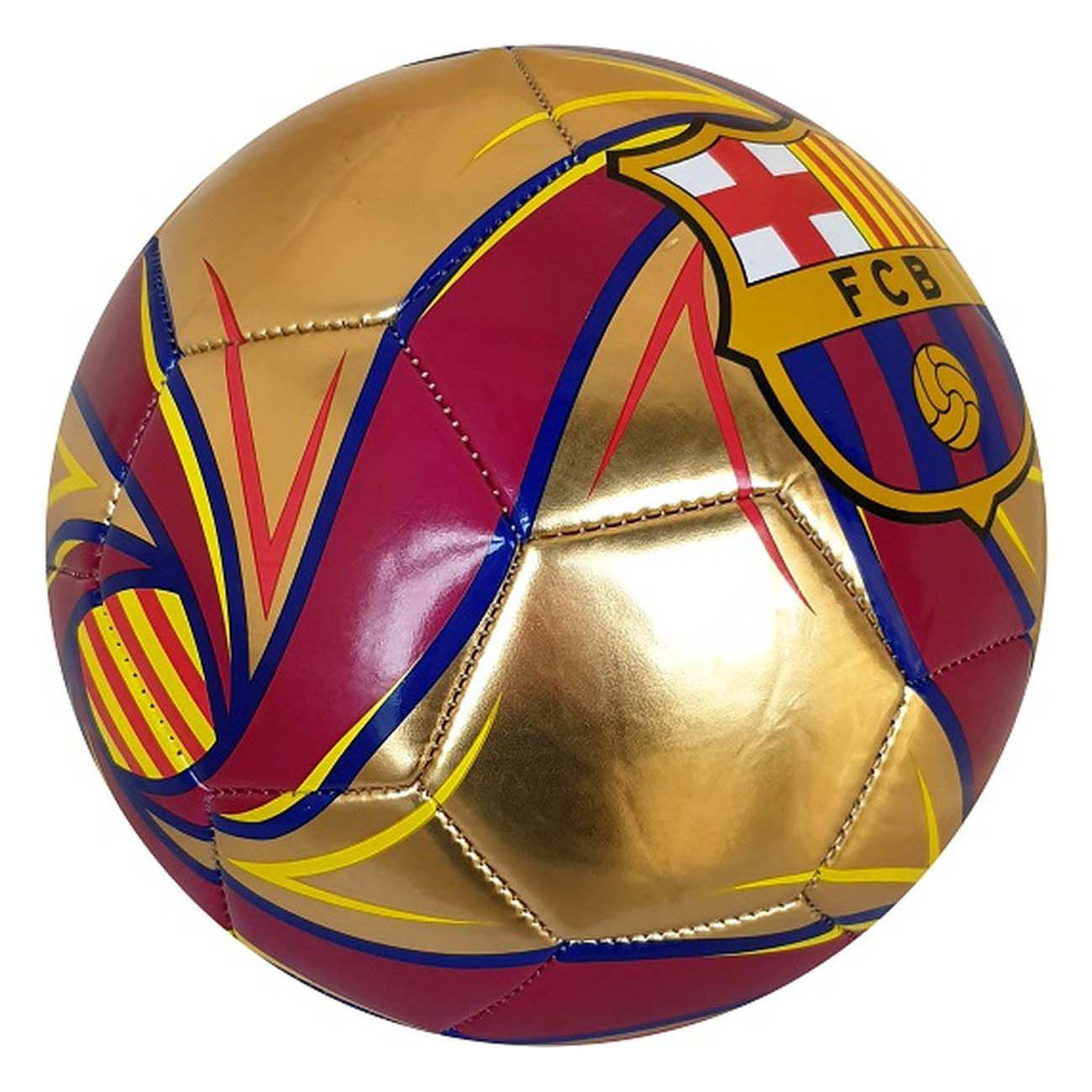 Ballon de football FC Barcelone Or, taille 5