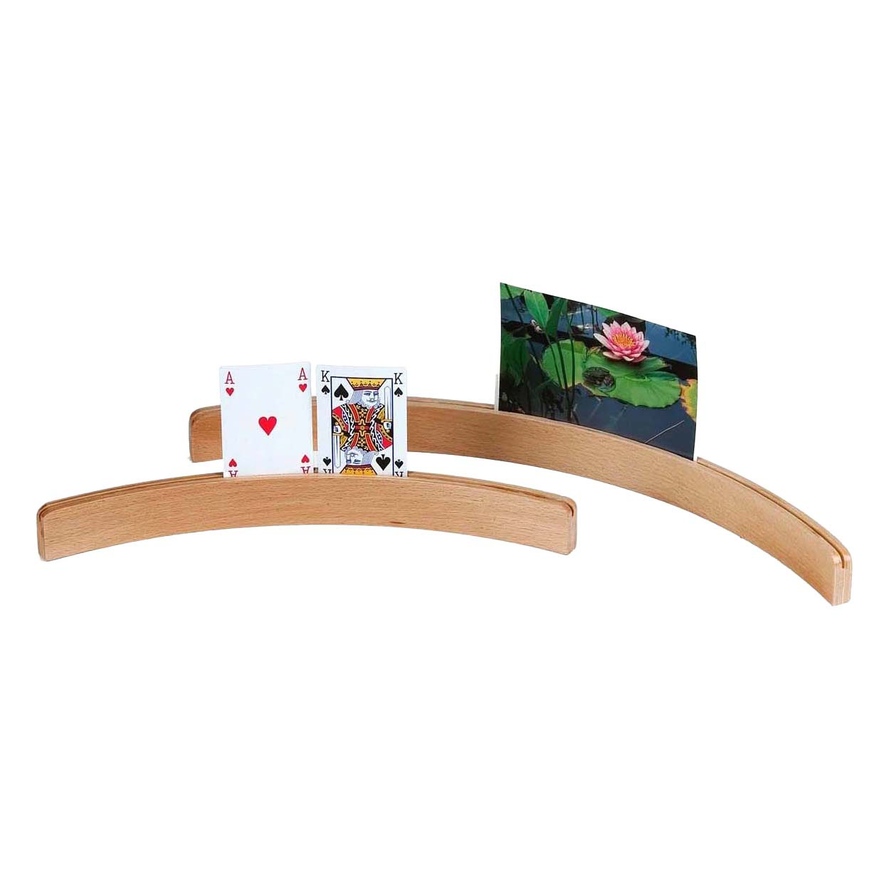 Porte-cartes en bois, 4 pièces