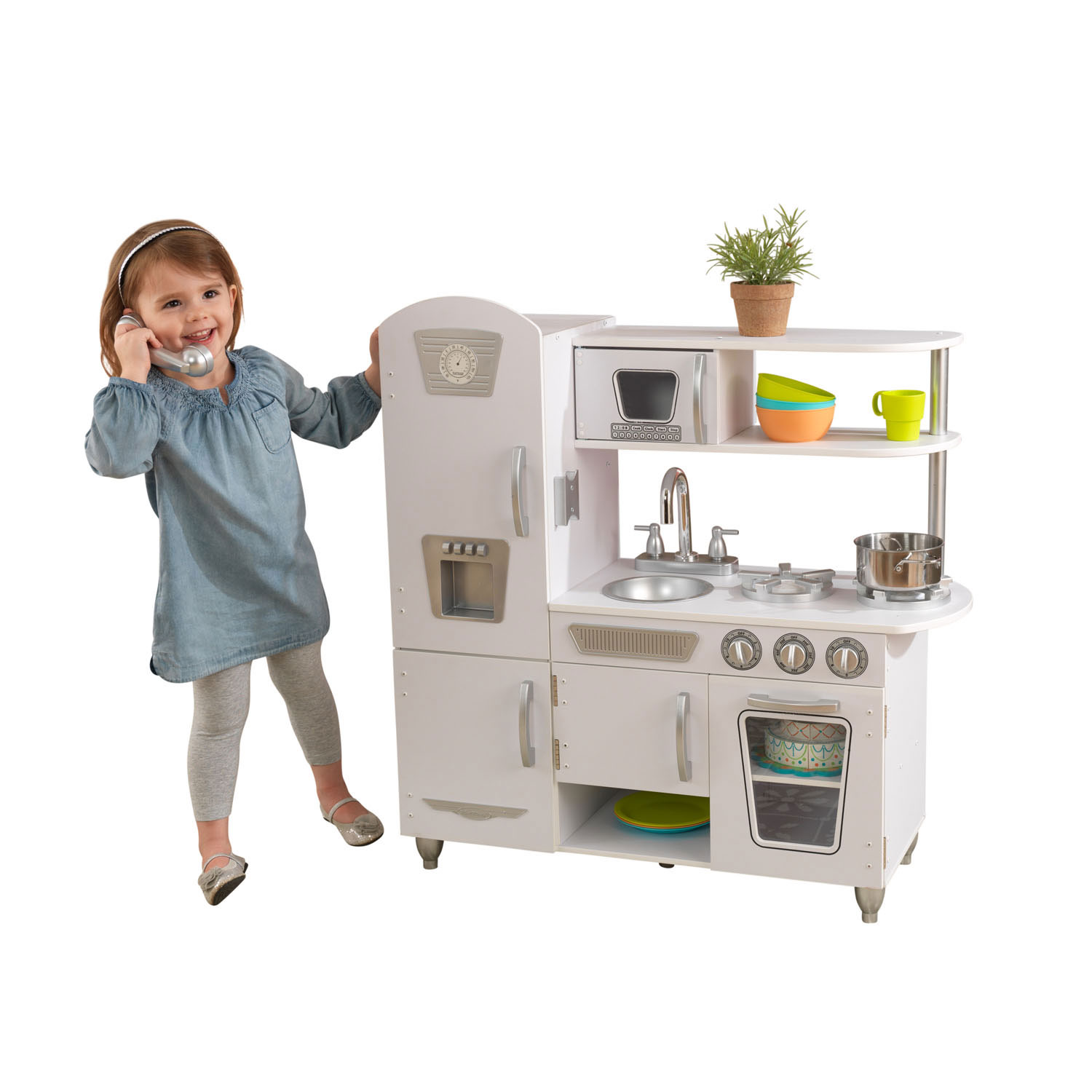 slank Beschrijven Ongedaan maken KidKraft Houten Kinderkeuken Vintage Wit online ... | Lobbes Speelgoed