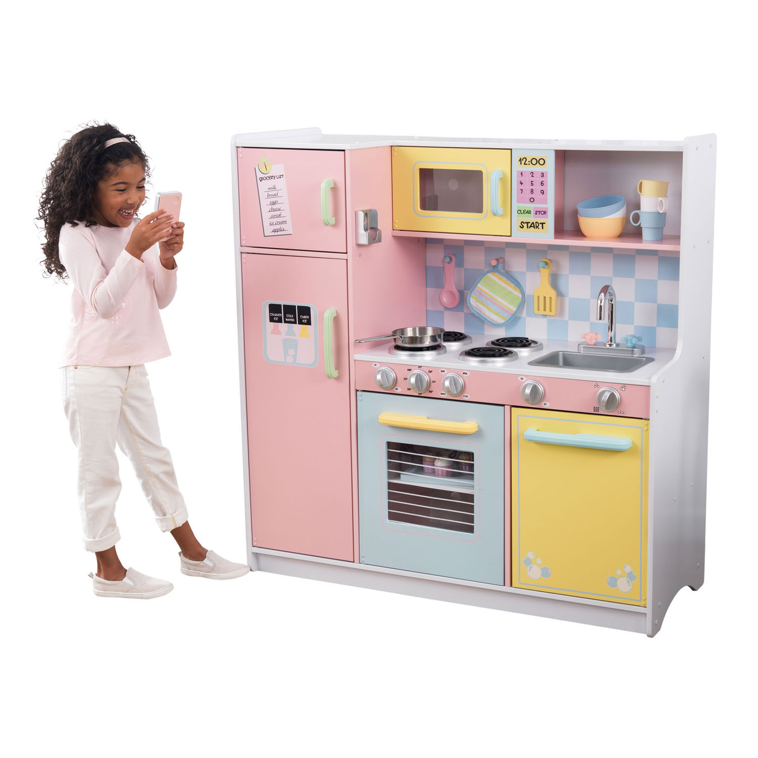Lui eiwit met tijd KidKraft Houten Kinderkeuken Pastel online ... | Lobbes Speelgoed België