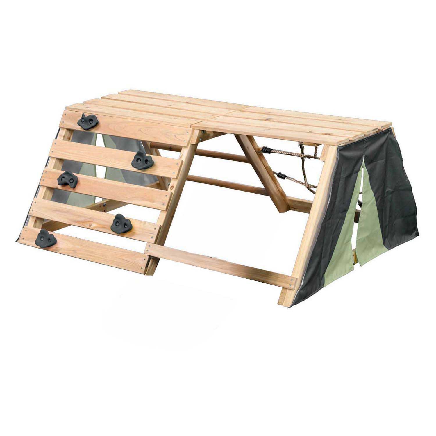 SwingKing Houten Speeltoestel Charlie Groen - Zonder Glijbaan