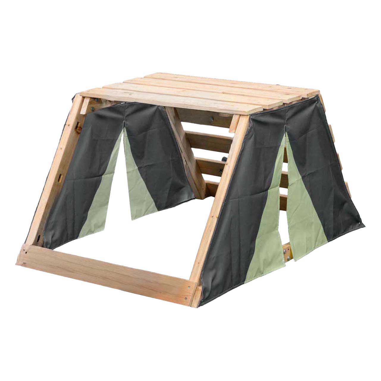 SwingKing Houten Speeltoestel Charlie Small Groen - Zonder Glijbaan