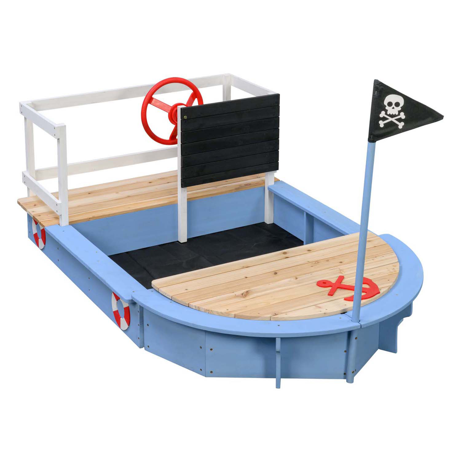 Swingking Houten Zandbak Kapitein Piratenschip