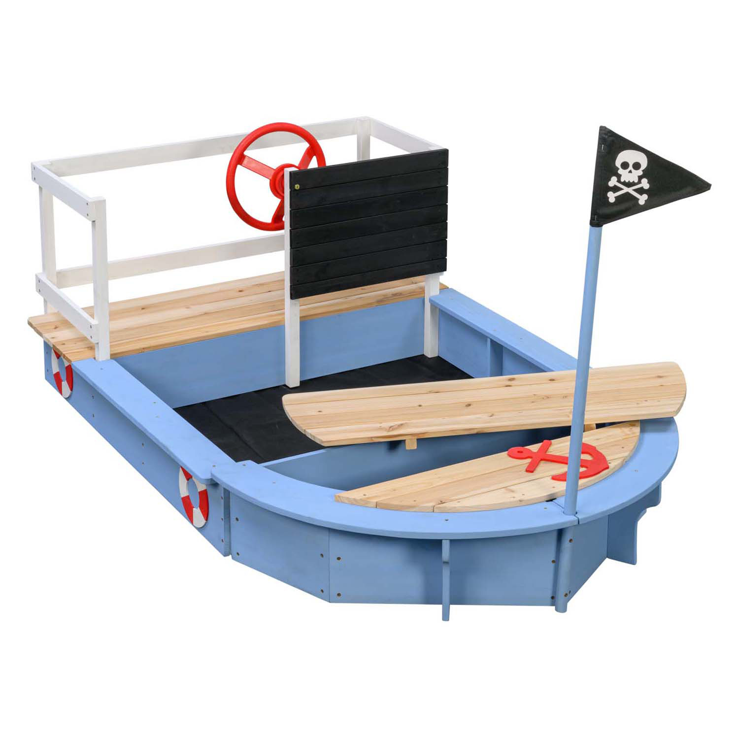 Swingking Houten Zandbak Kapitein Piratenschip