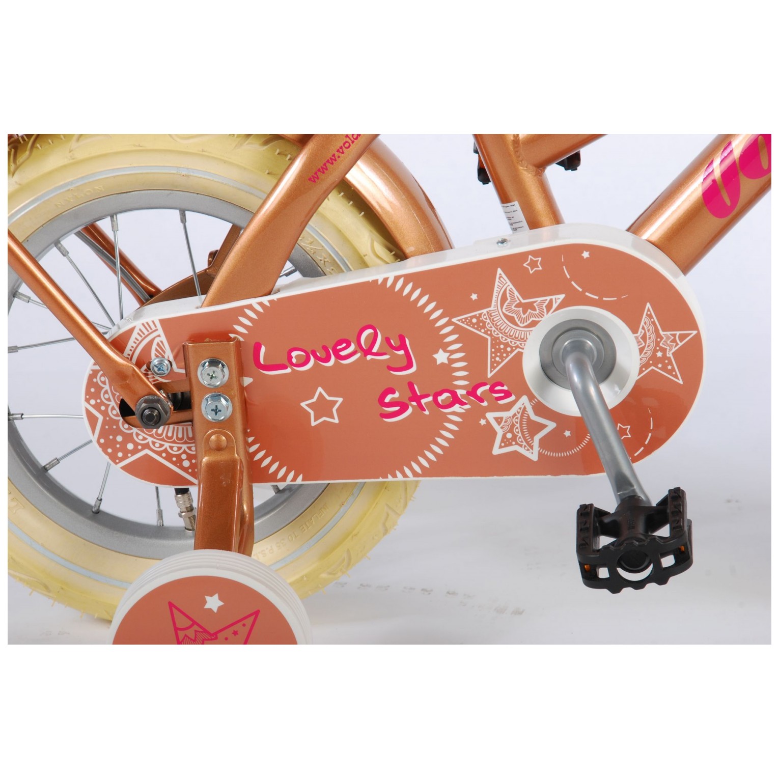 Volare Lovely Stars Fiets - 12 inch - Goud