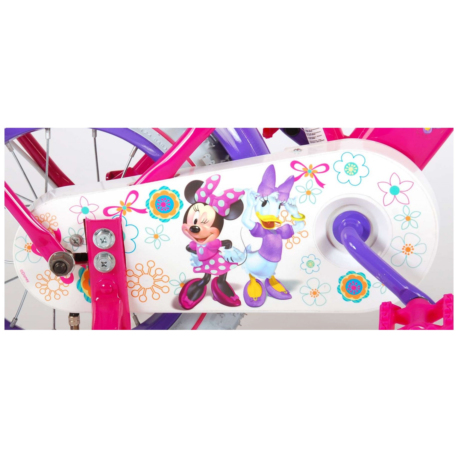Disney Minnie Bow-Tique Fiets - 12 inch - Roze Wit