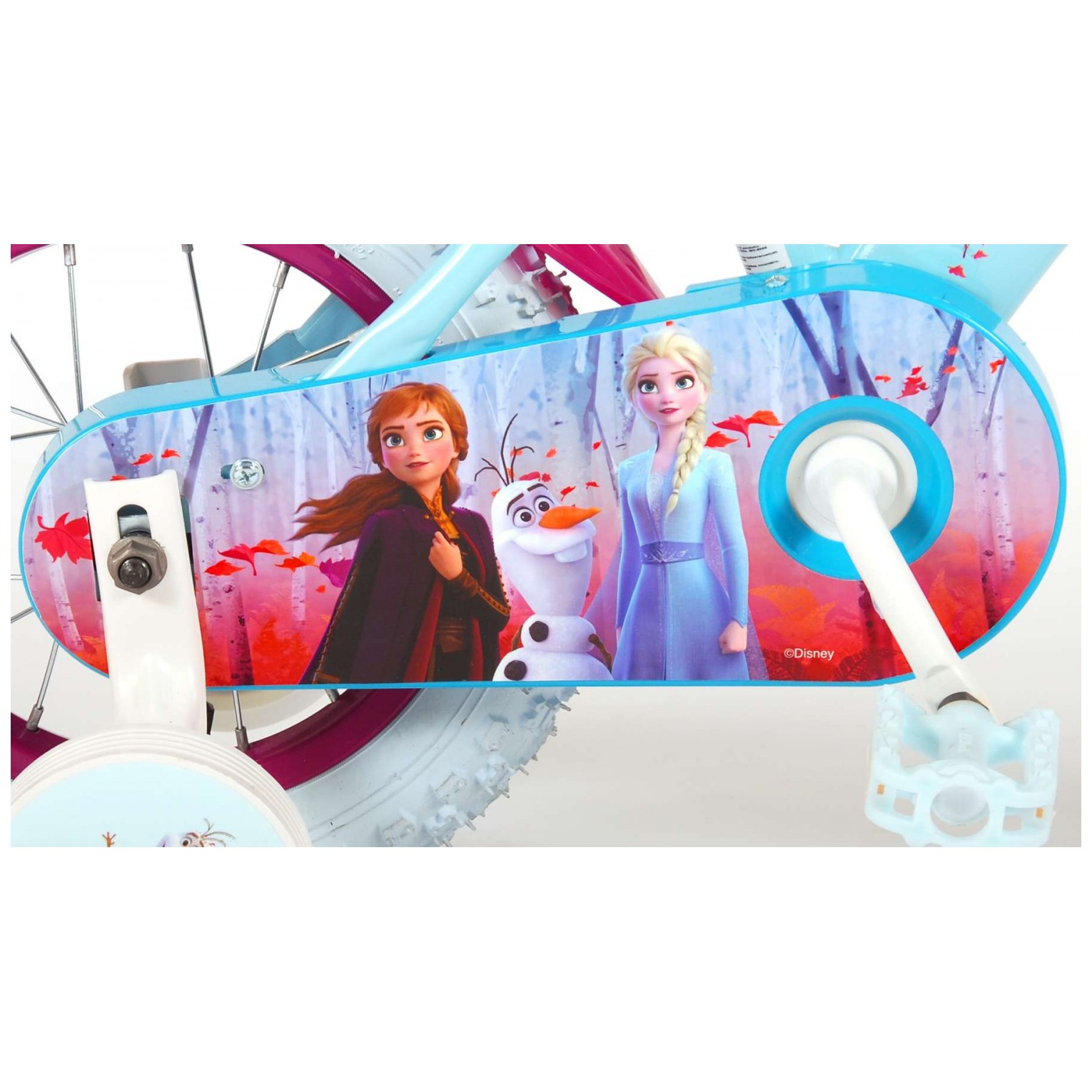 Disney Frozen 2 Fiets - 12 inch - Blauw/Paars