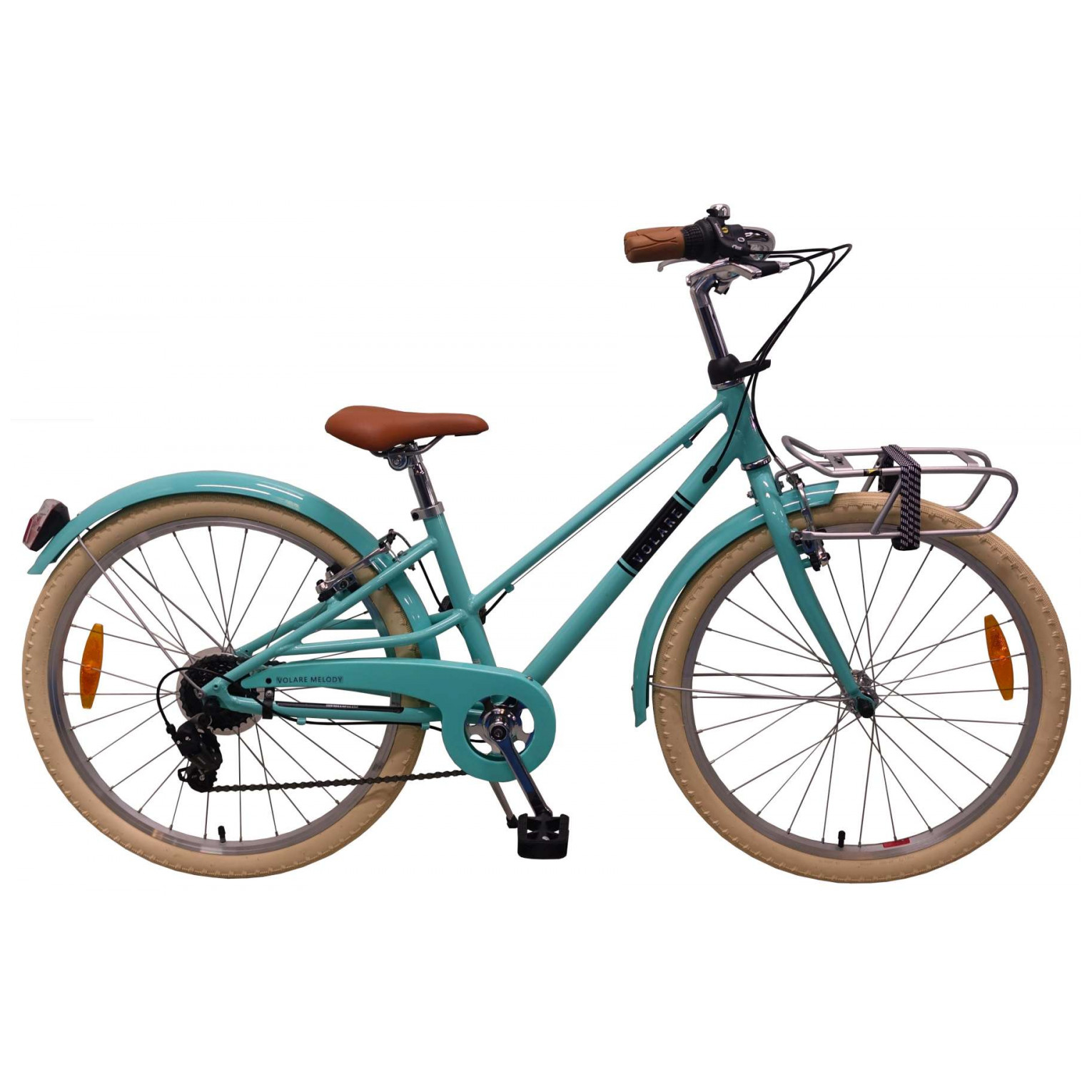 Volare Melody Fiets - 24 inch - Turquoise - 6 speed