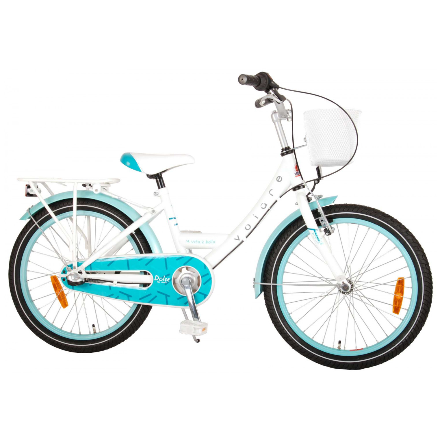 Volare Oma Dolce Fiets - 20 inch - Wit/Blauw