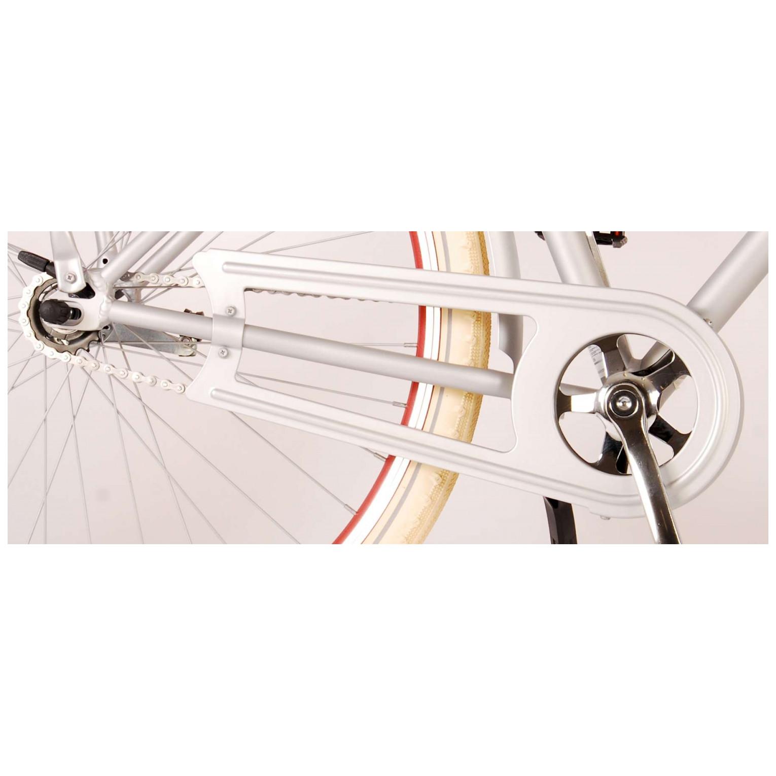 Volare Classic Oma Damesfiets - 45 centimeter - Mat Zilver