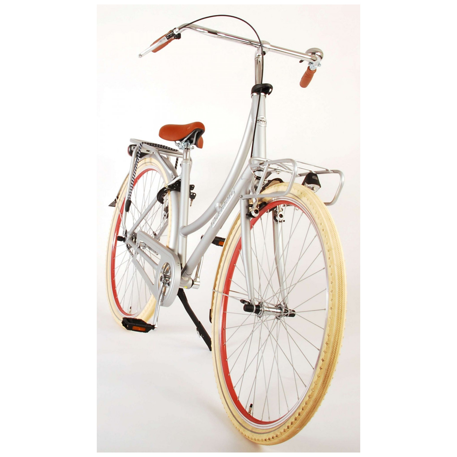 Volare Classic Oma Damesfiets - 45 centimeter - Mat Zilver