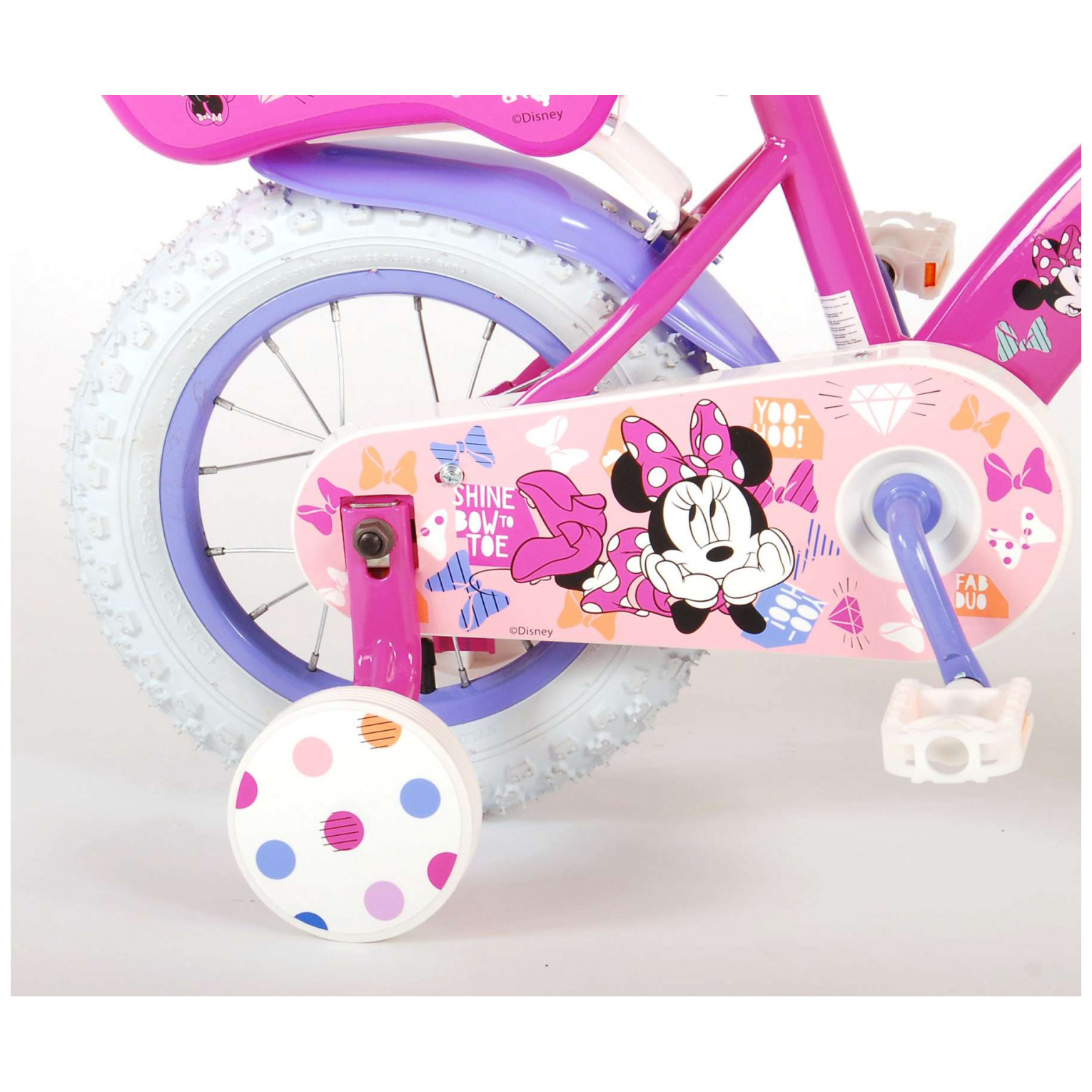 Disney Minnie Cutest Ever! Fiets - 12 inch - Roze