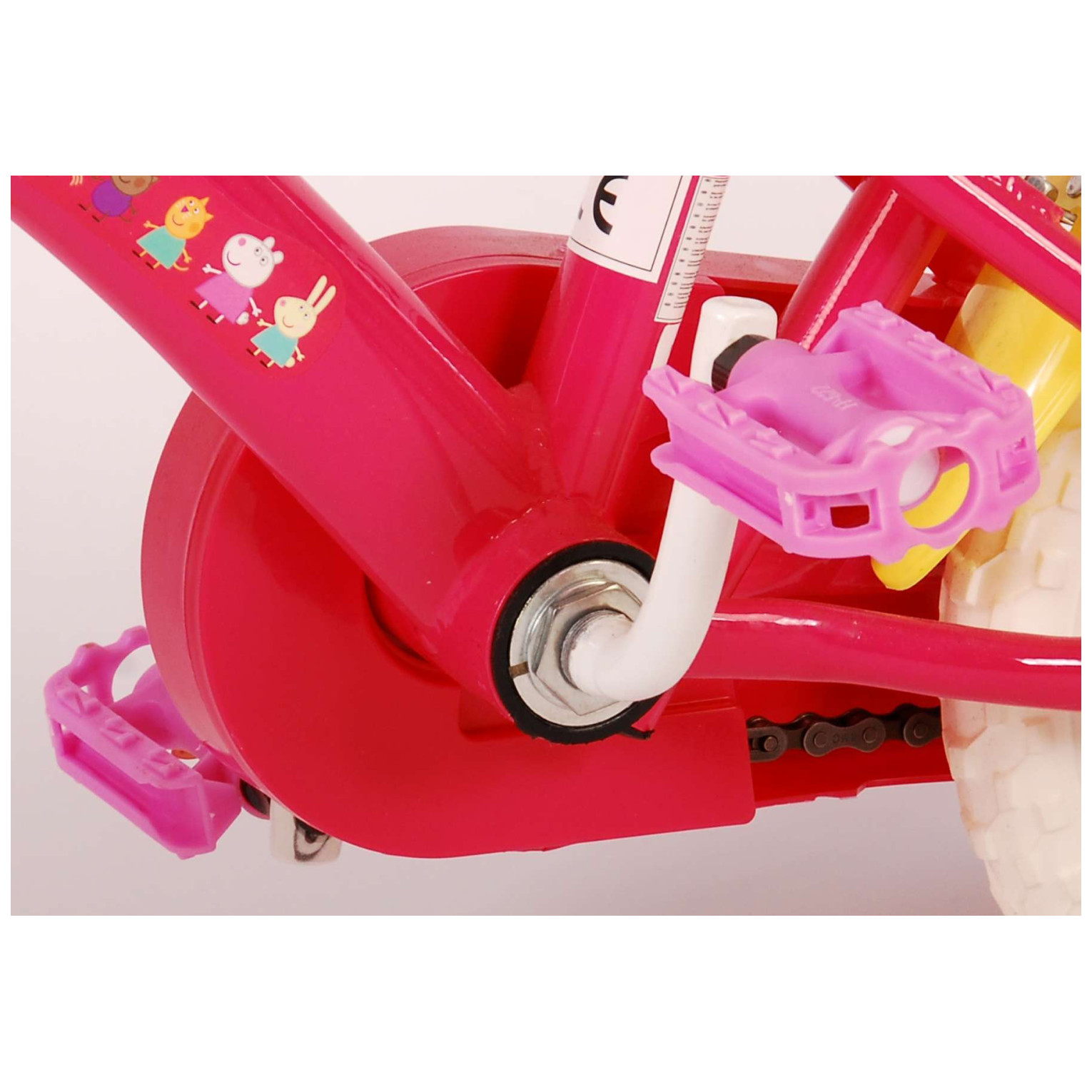 Peppa Pig Fiets - 10 inch - Roze/Blauw - Doortrapper