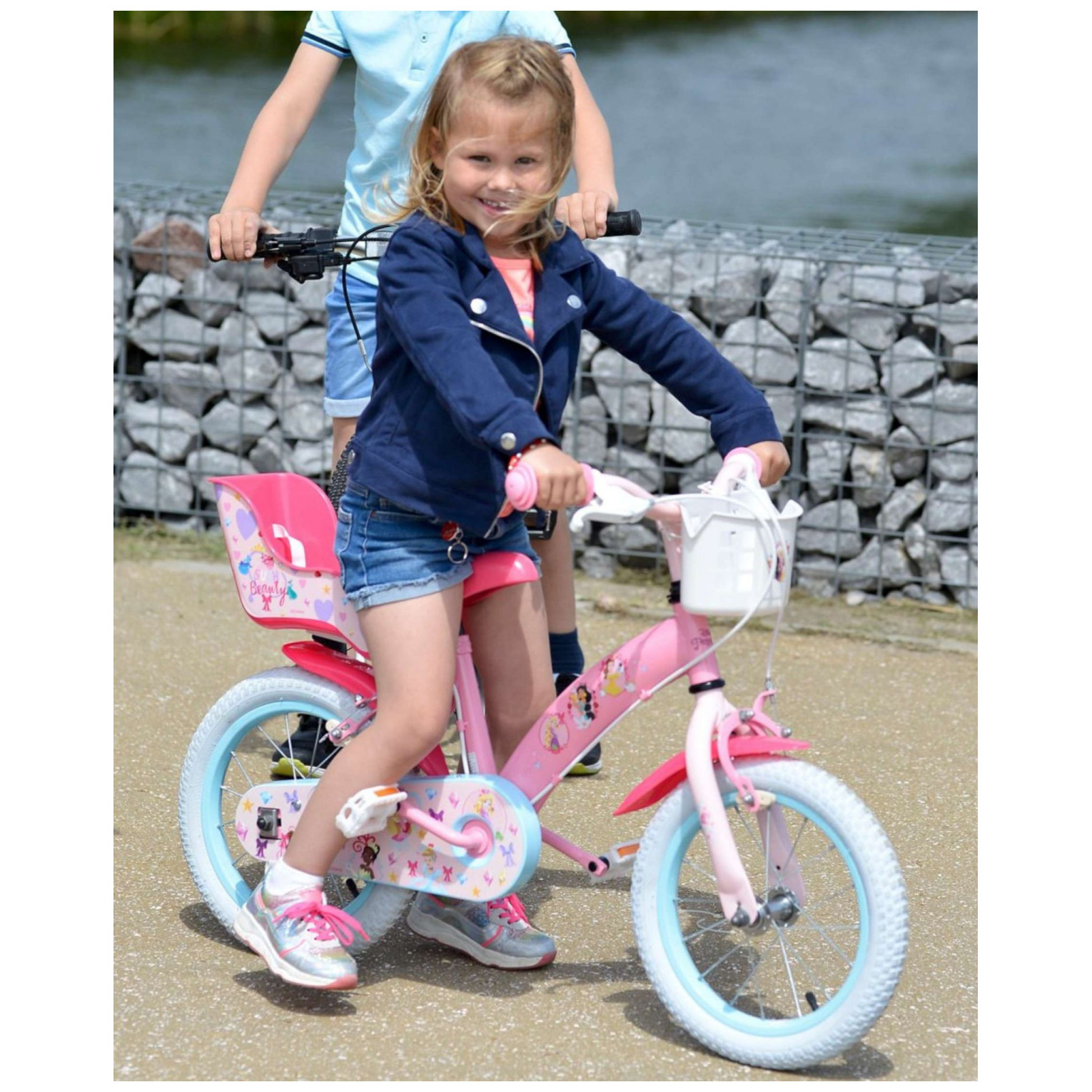 Disney Princess Fiets - 12 inch - Roze - Twee Handremmen